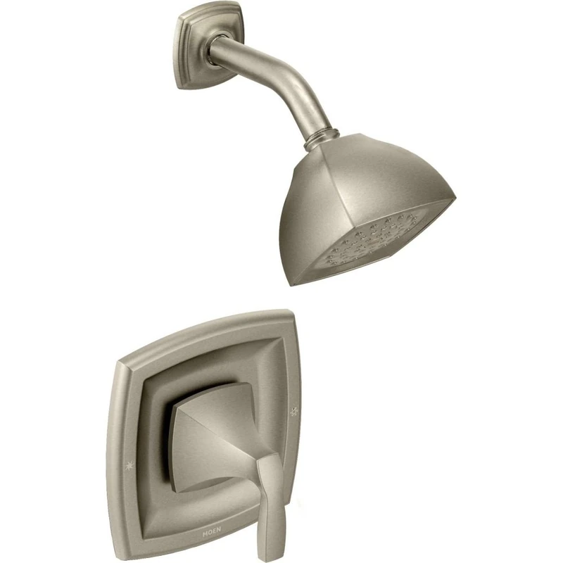 Moen Voss Brushed Nickel Posi-Temp Pressure Balancing Eco-Performance Shower Trim Kit, Valve Required, T2692EPBN