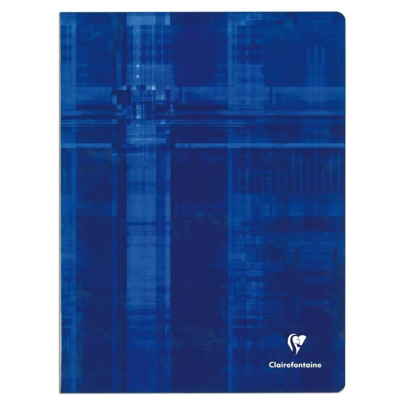 Clairefontaine 63162C - One Set of 10 Stapled Notebooks - Dimensions: A4 21x29.7 cm - 96 Small Squares Pages - Random Colour - Card Cover - White Vellum Paper