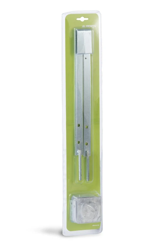 GAH-Alberts 901646 Safety Lock for Grilles Raw Steel Galvanised Surface 20 x 2.8 mm Length 370 mm