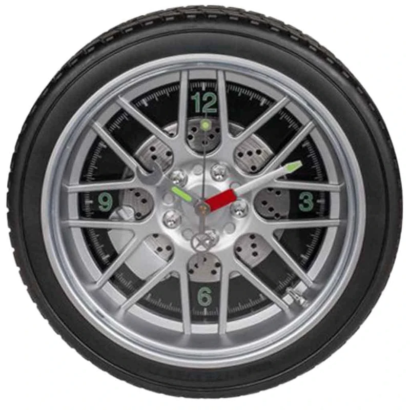 OOTB Wheel Wall Clock with 16 LED, Multi-Colour, 8 x 35 x 35 cm