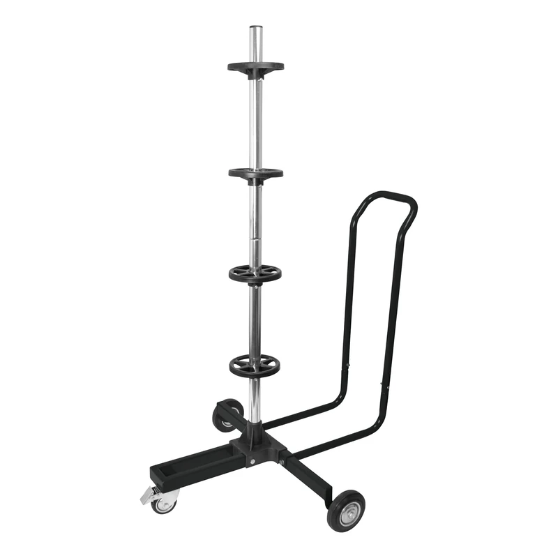 Carpoint 0613009 Wheel Rim Holder on Wheels with Cover