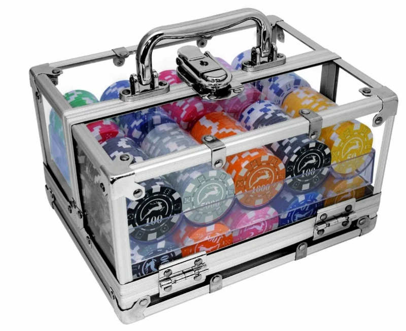 Modiano Box Aluminium Transparent – 400 chips 14 g