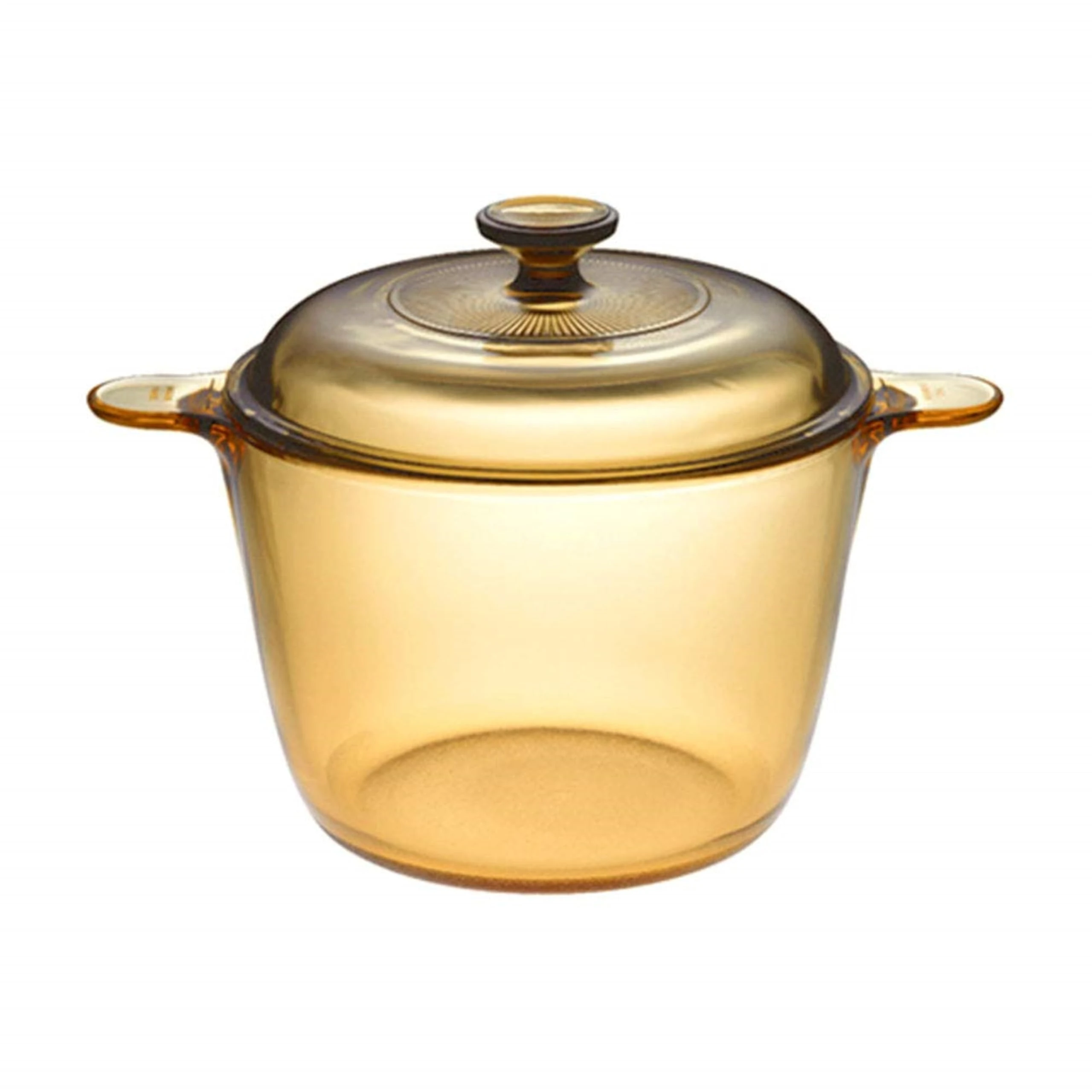 VISIONS 3.5 Litre Pyroceram Glass Cookpot with Glass Cover, Brown
