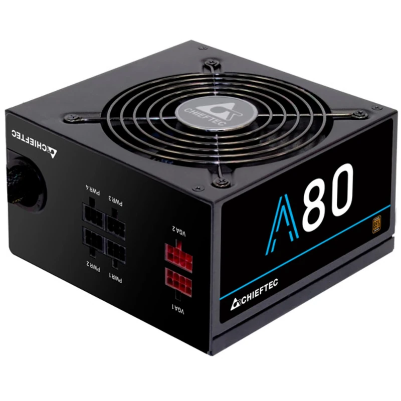 Chieftec CTG-750C 750W ATX 12 V 2.3 PSII 80Plus Gold Active PFC Power Supply Unit - Black