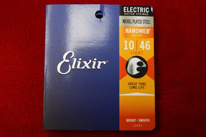 Elixir Nanoweb 12052 Light Electric Guitar Strings 10-46 - 2 Pack