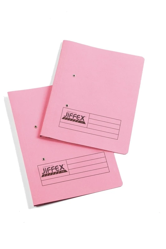 Rexel Jiffex A4 Transfer File - Pink (Pack of 50)