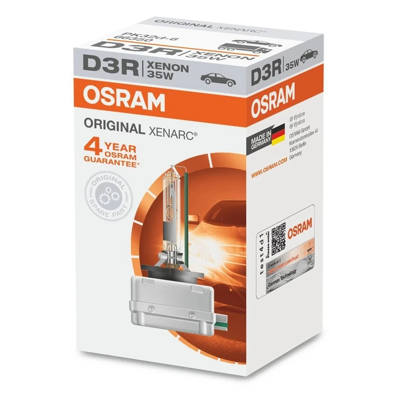 OSRAM XENARC ORIGINAL D3R xenon headlamp bulb 66350 +100% 4150K 1 piece in folding box