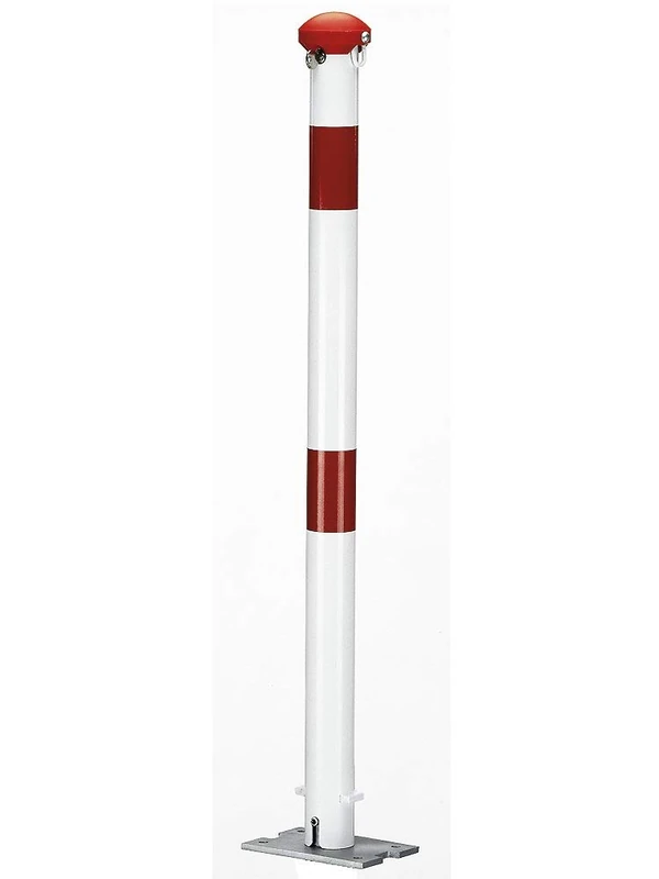 Alberts GAH-Alberts 690359 Barrier Post - White Cylinder Lock