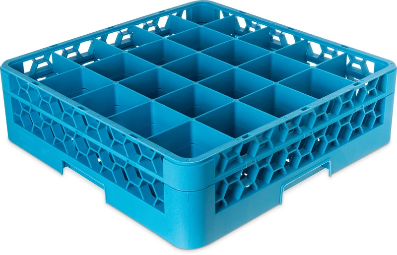Utopia Warewashing, CARG25-114000-B01001, 25 Compartment Glass Rack + 1 Extender (Box of 1) - Image 1