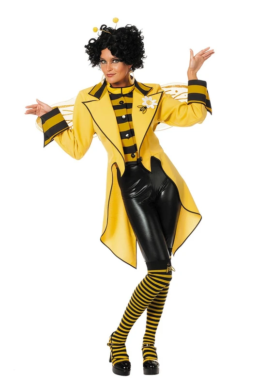 Wilbers & Wilbers 4910 Queen Bee Tailcoat for Women, Yellow/Black, Animal Costume for Carnival, Theme Party - Image 1