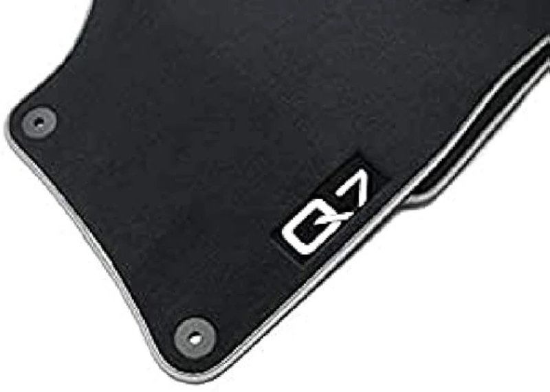 Audi 4L1061270PBMNO Textile Floor Mat Premium Front/Rear Black/Silver Grey Pack of 4