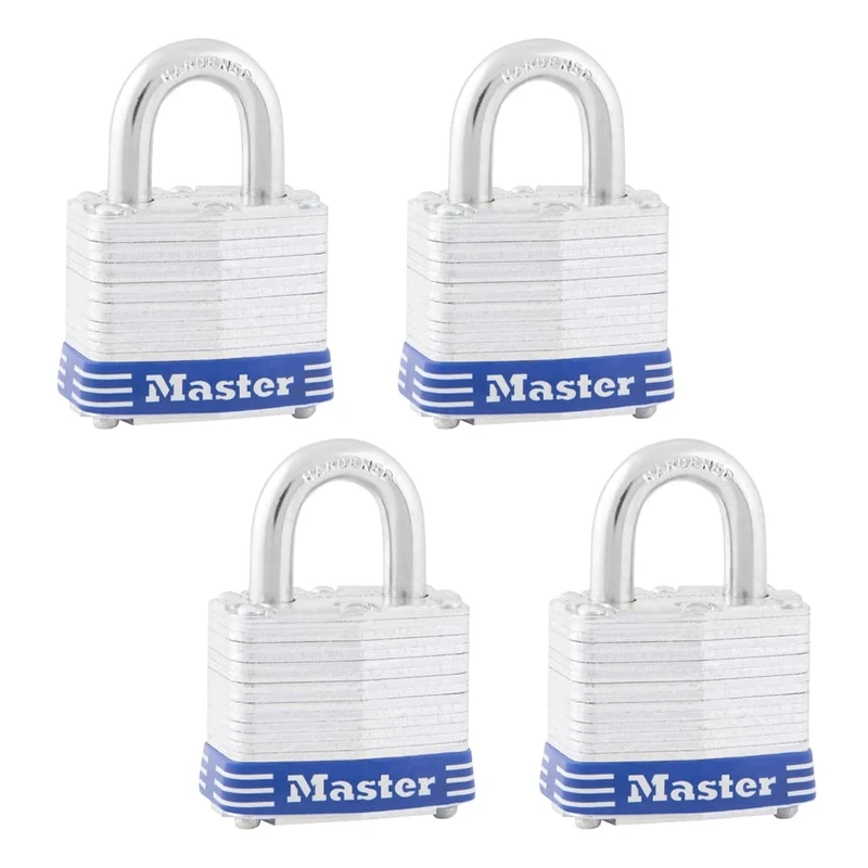Master Lock 3QLD Lock, Silver, 3/4" Shackle