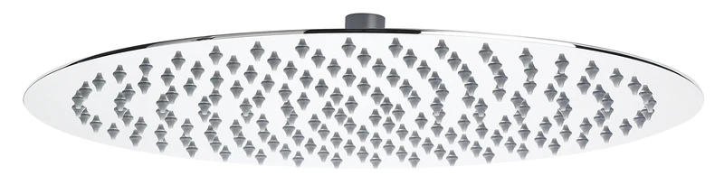 Hudson Reed HEAD46 ǀ Modern Bathroom Slim Stainless Steel Round Fixed Shower Head, 56mm x 400mm, Chrome