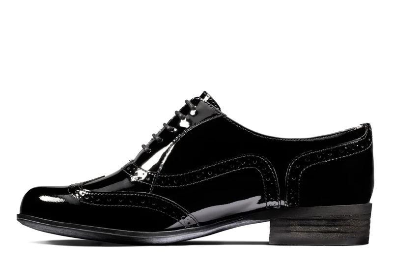 Clarks Womens Casual Clarks Hamble Oak Leather Shoes, black*7.5 UK