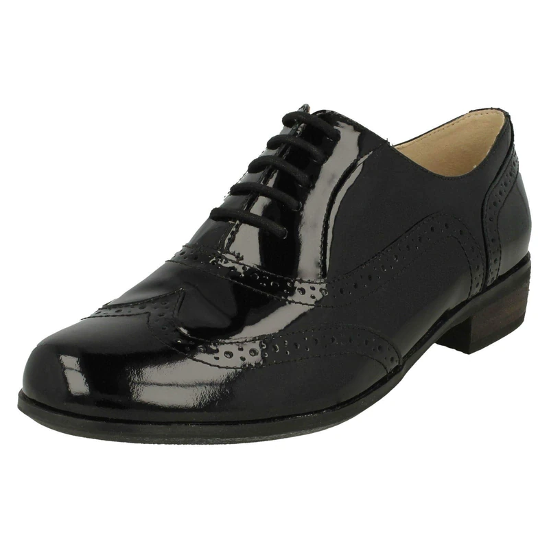 Clarks Hamble Oak Womens Black Pat, 9