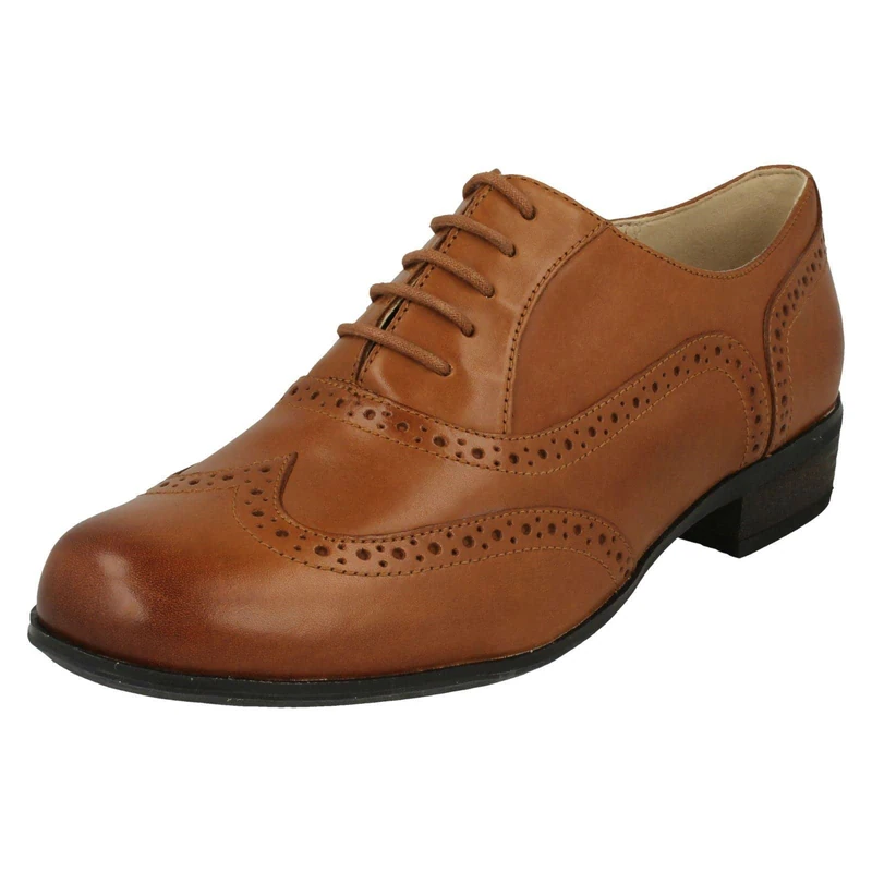 Clarks Women's Hamble Oak Derbys, Dark Tan, 6.5 UK