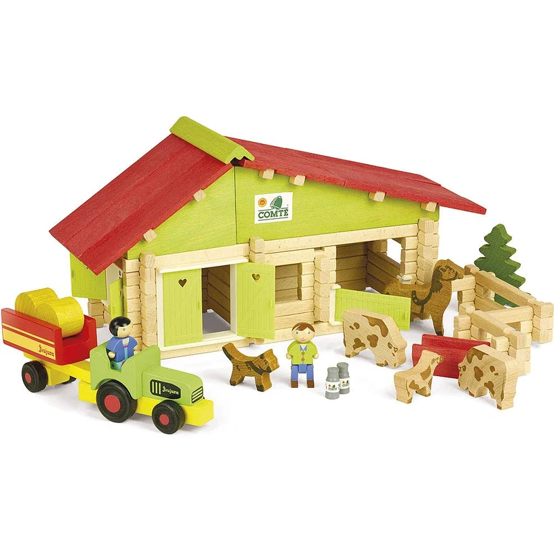 Jeujura JeujuraJ8053 Farm Wooden Construction Kit (140-Piece)
