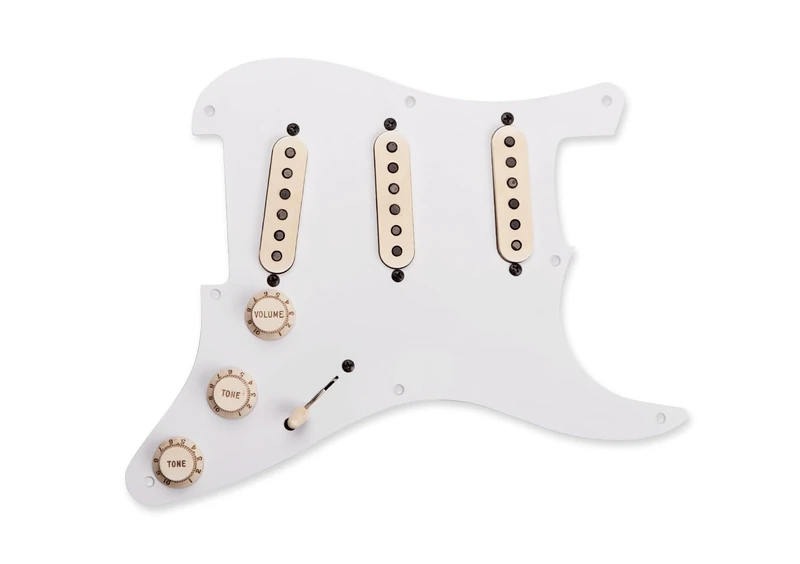 Seymour Duncan 11024-04 Pre-Wired Pickguard for Stratocaster Guitar - White