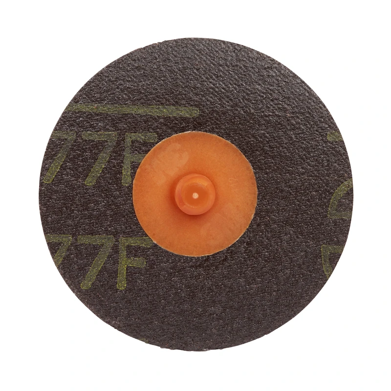 3M 76433 777F 50mm Roloc Cloth Disc, Plain, P60, Orange, Pack of 50