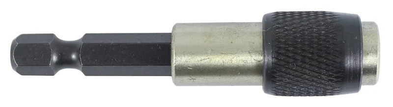 TIMCO Quick Release Magnetic Adaptor - An economic magnetic 1/4" hex drive adaptor manufactured from two pieces of carbon steel - 1/4 X 60 - Image 1