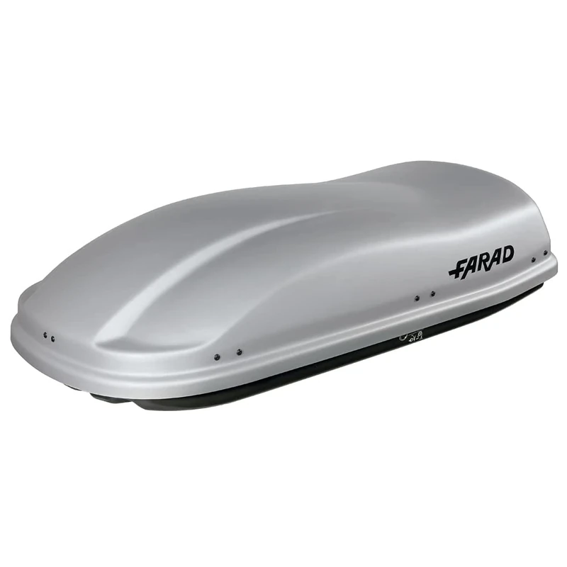Farad F3 Grey Large 400 Litre Roof Box - Dual Side Opening with Central Locking