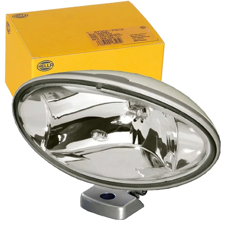 HELLA 1FB 007 892-071 Halogen/Halogen-Spotlight - Comet FF 300 - 12V - Oval - Reference number: 17.5 - Bolted - Clear diffusing lens - Lens Colour: Crystal clear - left/right