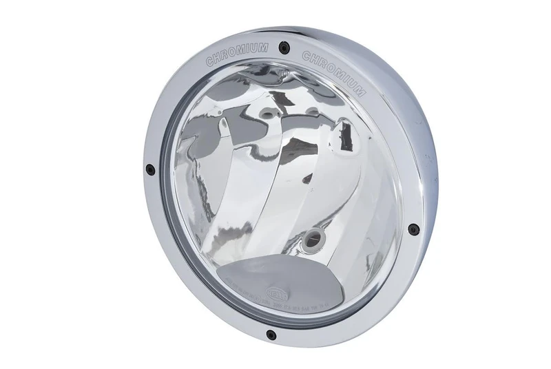 HELLA 1F8 007 560-341 Halogen/Halogen-Spotlight - Luminator Chromium - 12/24V - Round - Reference number: 17.5 - Bolted - Clear diffusing lens - Lens Colour: Crystal clear - Cable: 800mm - left/right