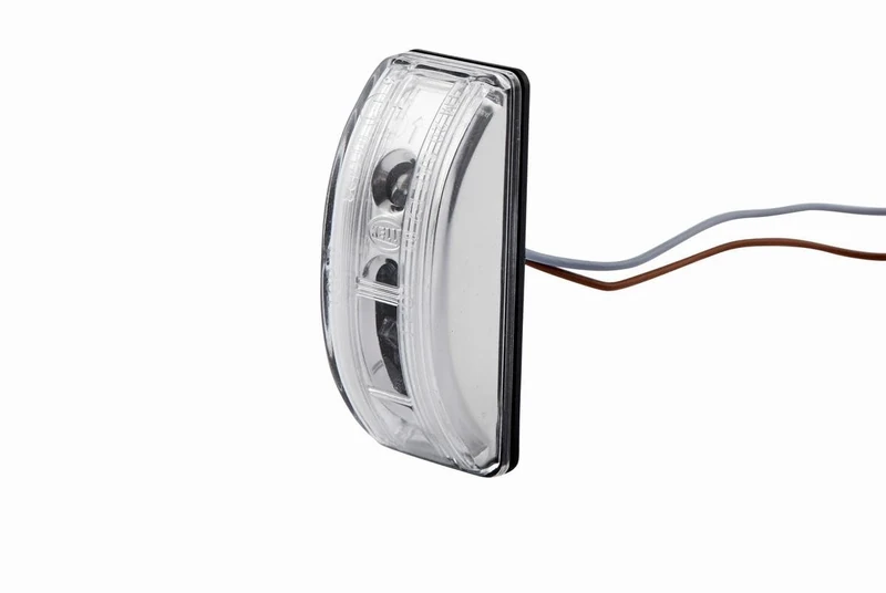 HELLA 2BM 008 771-001 Auxiliary Indicator - LED - 12V - mounting/Glued - Lens Colour: Crystal clear - LED colour: Yellow - Cable: 800mm - Plug: open cable ends - Lateral Installation - Quantity: 1 - Image 1