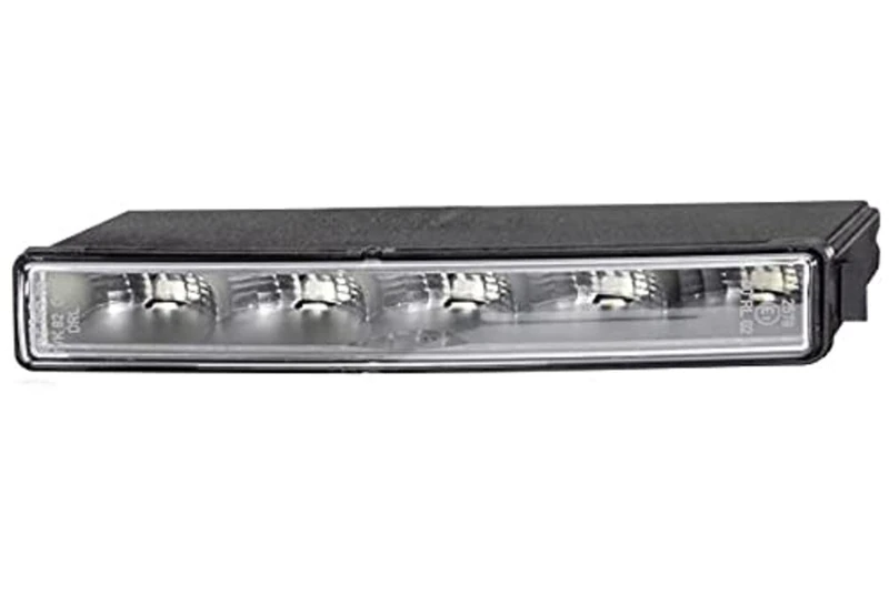 HELLA 2PT 010 043-011 LED-Daytime Running Light - LEDayLine - 12V - straight - Lens Colour: Crystal clear - LED colour: White - Cable: 500mm - Plug: AMP - left - Quantity: 1