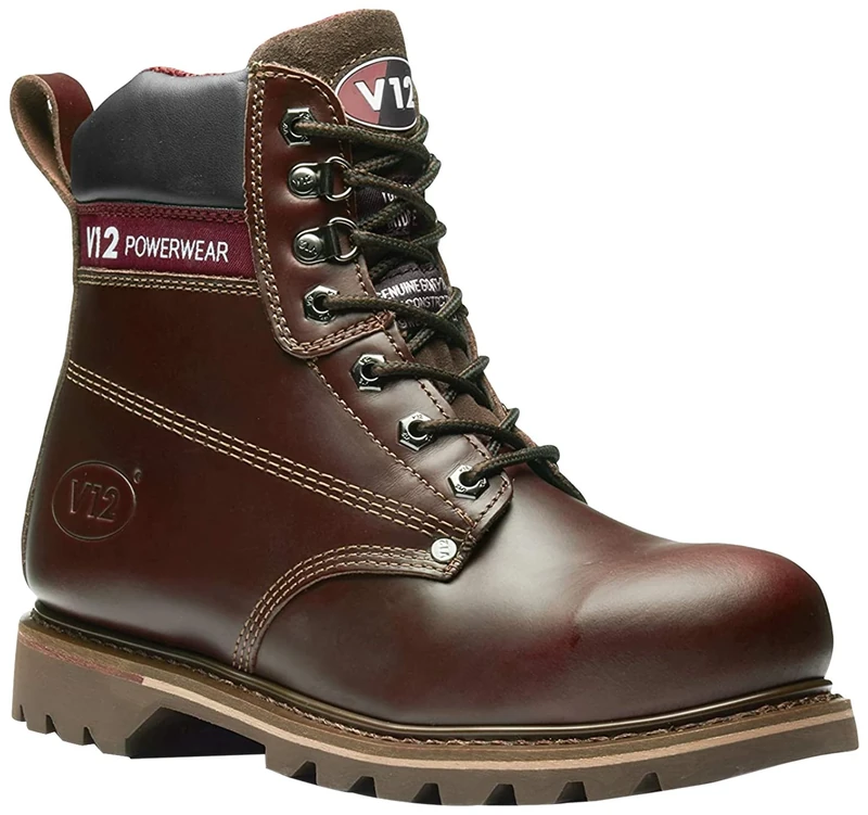 V12 Mens Boulder Industrial Boot, Brown, 8 UK