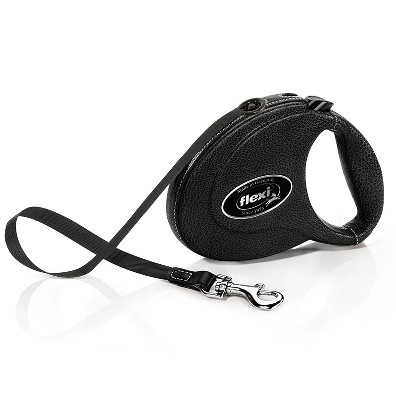 flexi Leather Tape 5 m, Medium, Black