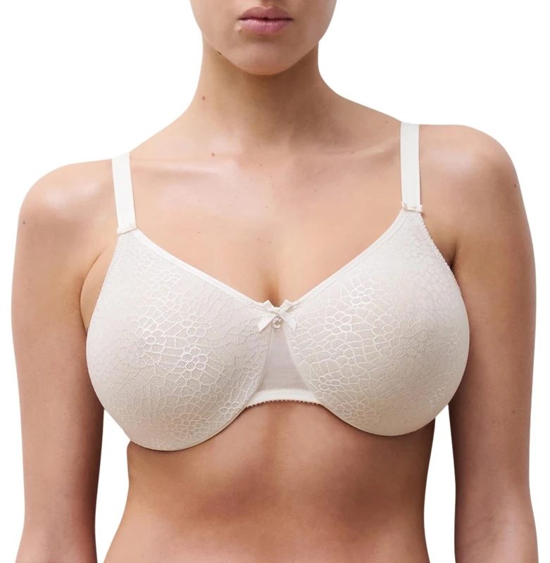 Chantelle Women's, C MAGNIFIQUE, Covering Molded Bra, Women's invisible lingerie, Ivory, 32D