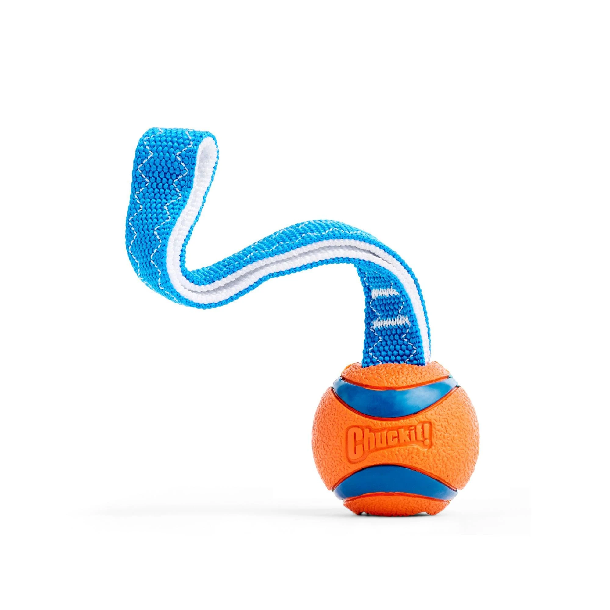 Chuckit! Ultra Tug Dog Toy With Rubber Ball Tug Of War Interactive Fetch Toy for Dogs, Small