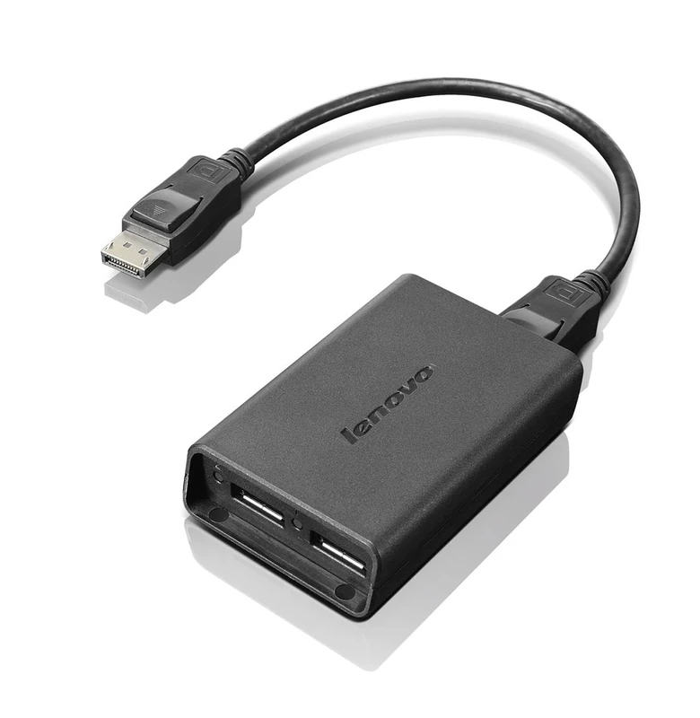 Lenovo 0B47092 Dual DisplayPort Adapter/DisplayPort Male to 2x DisplayPort Female