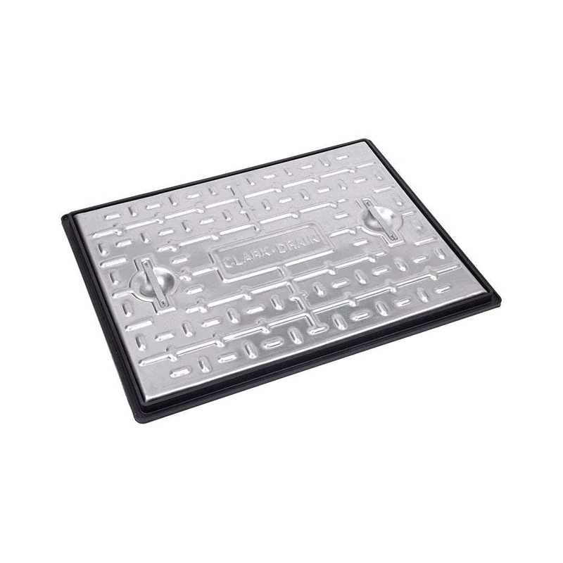 Clark Drain 600 x 450mm Galvanised S/S 5T Manhole Cover PC6BG