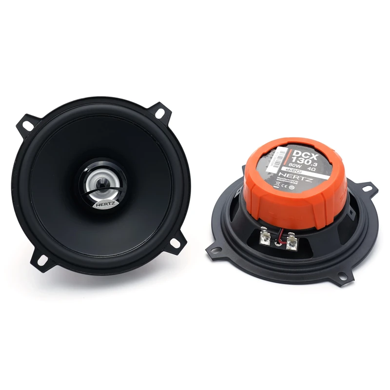 Hertz DCX130.3 Coaxial Car Speakers, Black