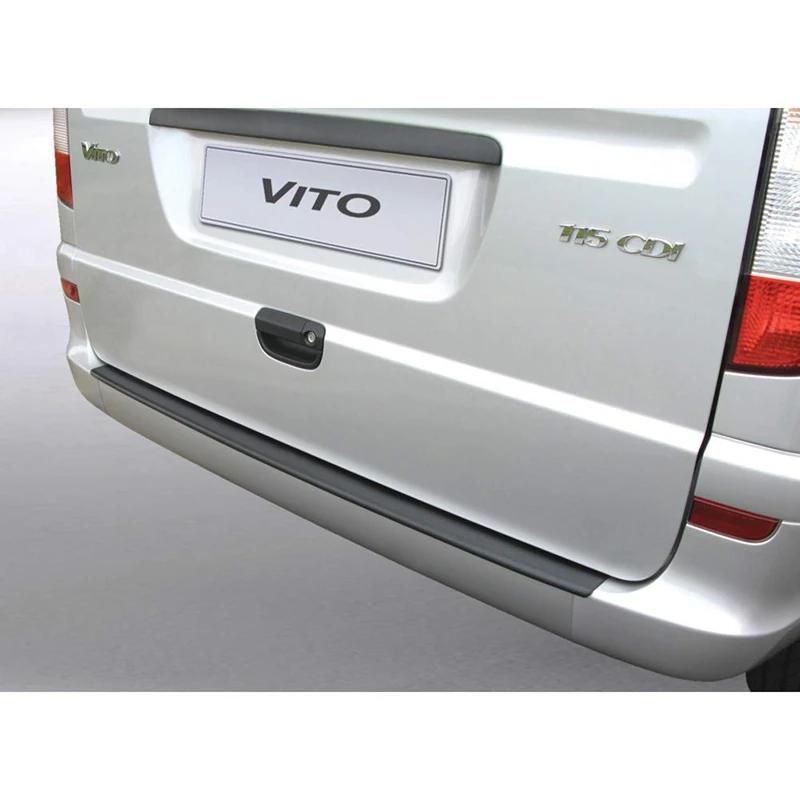 RGM ABS Rear bumper protector compatible with Mercedes Viano/Vito 2003-2014 Black - Image 1