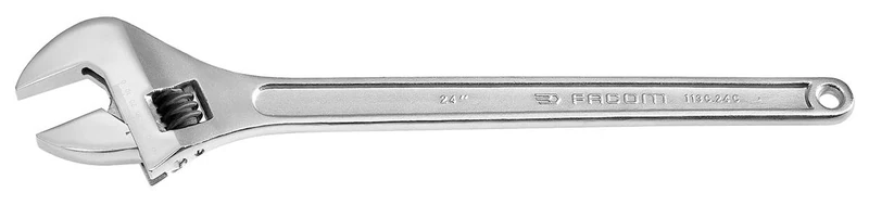 Facom Chrome Adjustable Wrench - Image 1