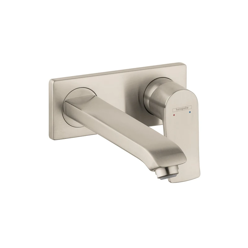 Hansgrohe 31086821 Metris E Wall Mounted Single Handle Faucet in Brushed Nickel