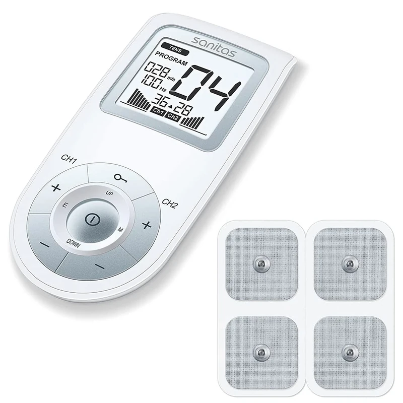 Sanitas SEM 43 digital EMS / TENS stimulation current device for pain relief, muscle stimulation and relaxation