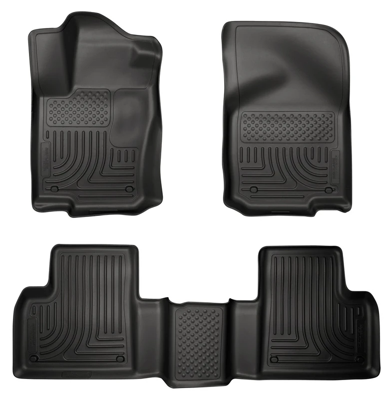 Husky Liners - Weatherbeater | Fits 2012-2019 Mercedes - Benz GL350/GL450 - Front & 2nd Row Liner - Black, 3 pc. | 98981