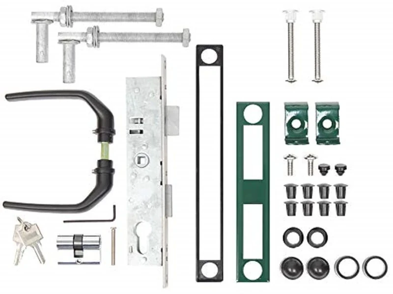Gah-Alberts 653811 Accessory Kit for Welded Mesh Single Gates up to 1500 mm Height Green