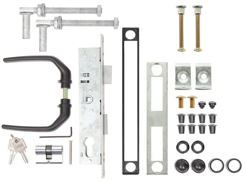 Gah-Alberts 653804 Accessory Kit for Welded Mesh Single Gates up to 1500 mm Height Hot Dip Galvanised