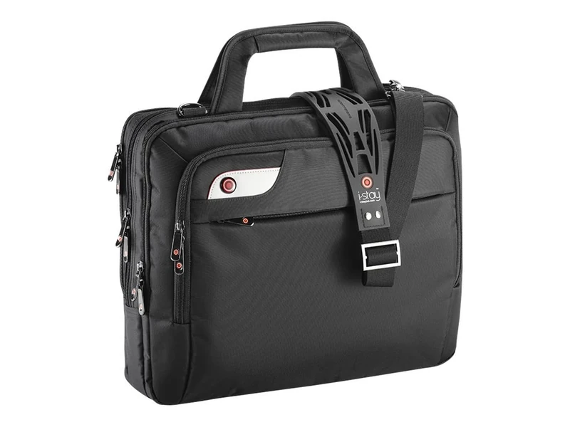 i-stay Laptop bag, 15.6 inch Business Computer Laptop Case, Unisex Spacious Laptop Sleeve Shoulder Messenger Bag for Women and Men, Universal Nylon Briefcase Bag for Computer/Notebook-Black is0104