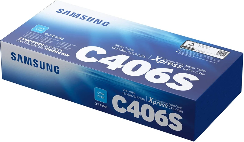 Samsung ST984A CLT-C406S Toner Cartridge, Cyan, Pack of 1 - Image 1