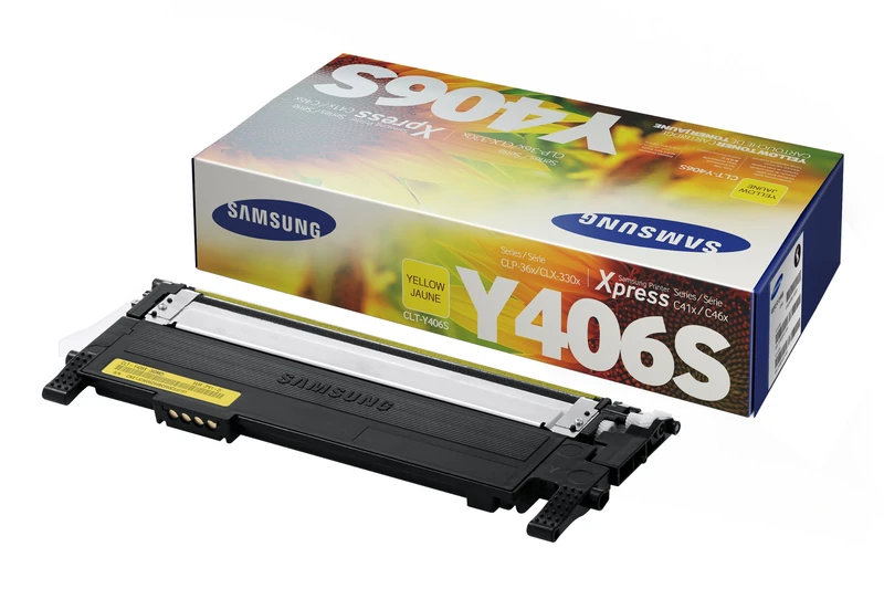 Samsung Toner CLT-406S, Rebuilt No, 1000 Pages, Yellow