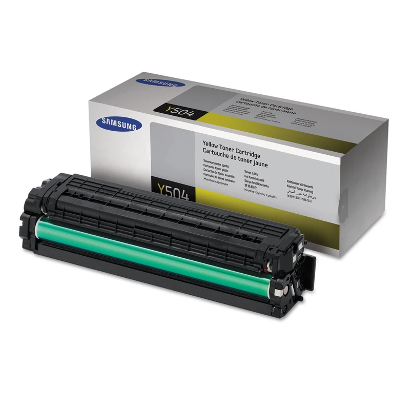 Samsung SU502A CLT-Y504S Toner Cartridge, Yellow, Pack of 1
