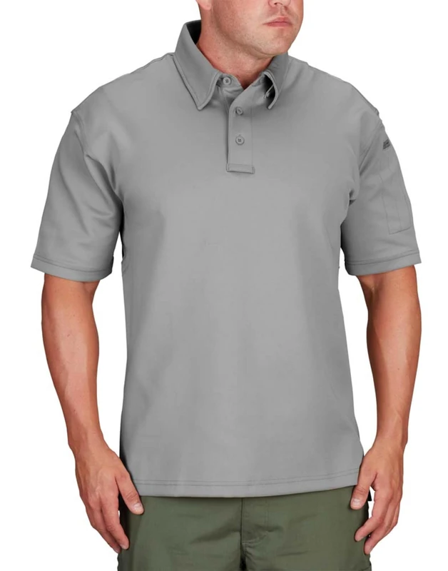 Propper Men's I.C.E. Men's Short Sleeve Performance Polo Shirt, Grey, X-Small Regular