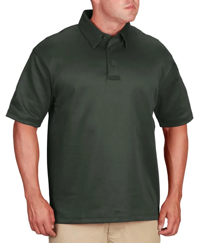 Propper Men's I.C.E Long Sleeve Regular Performance Polo Shirt - Dark Green, 2X-Large