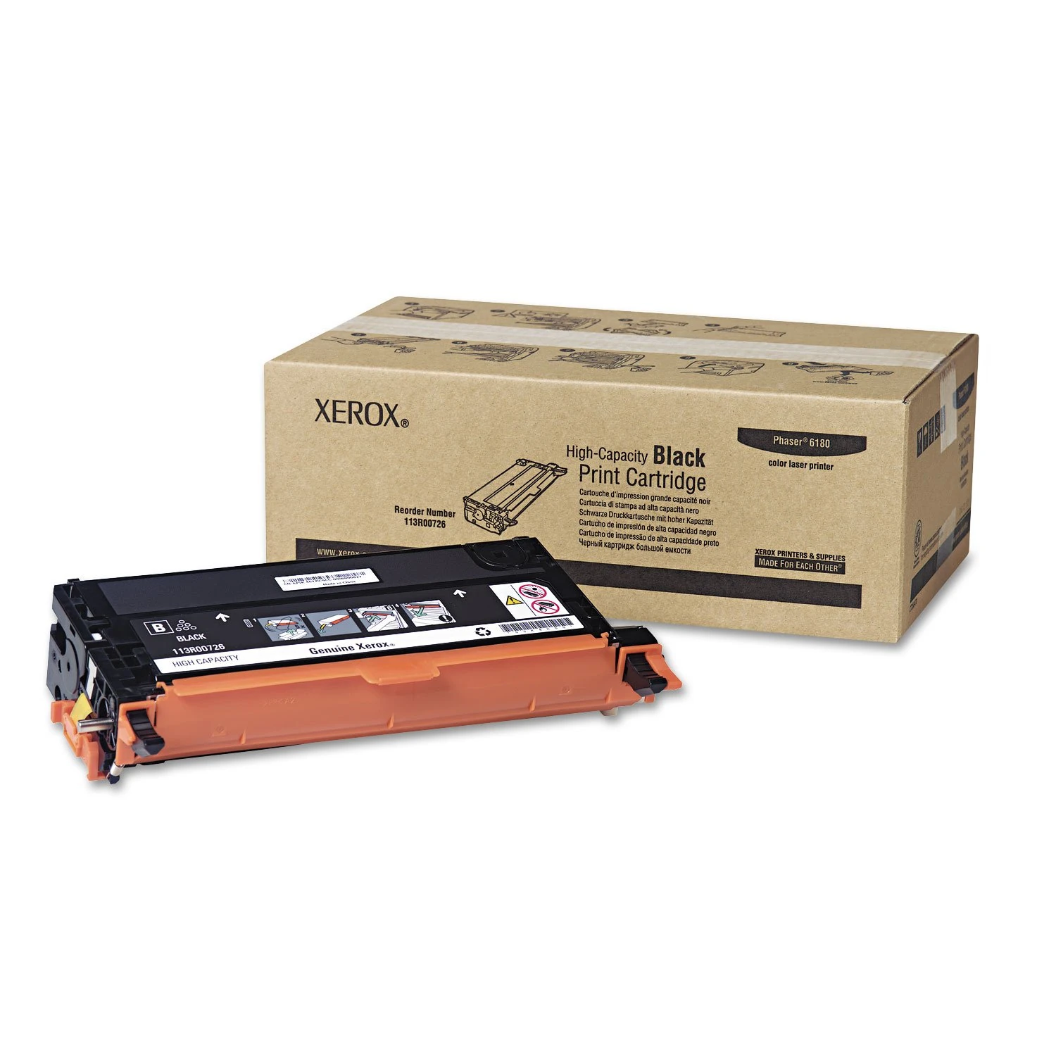 Xerox Tektronix Phaser 6180 6180N 6180DN - laser toner cartridge - high capacity - 1 x black